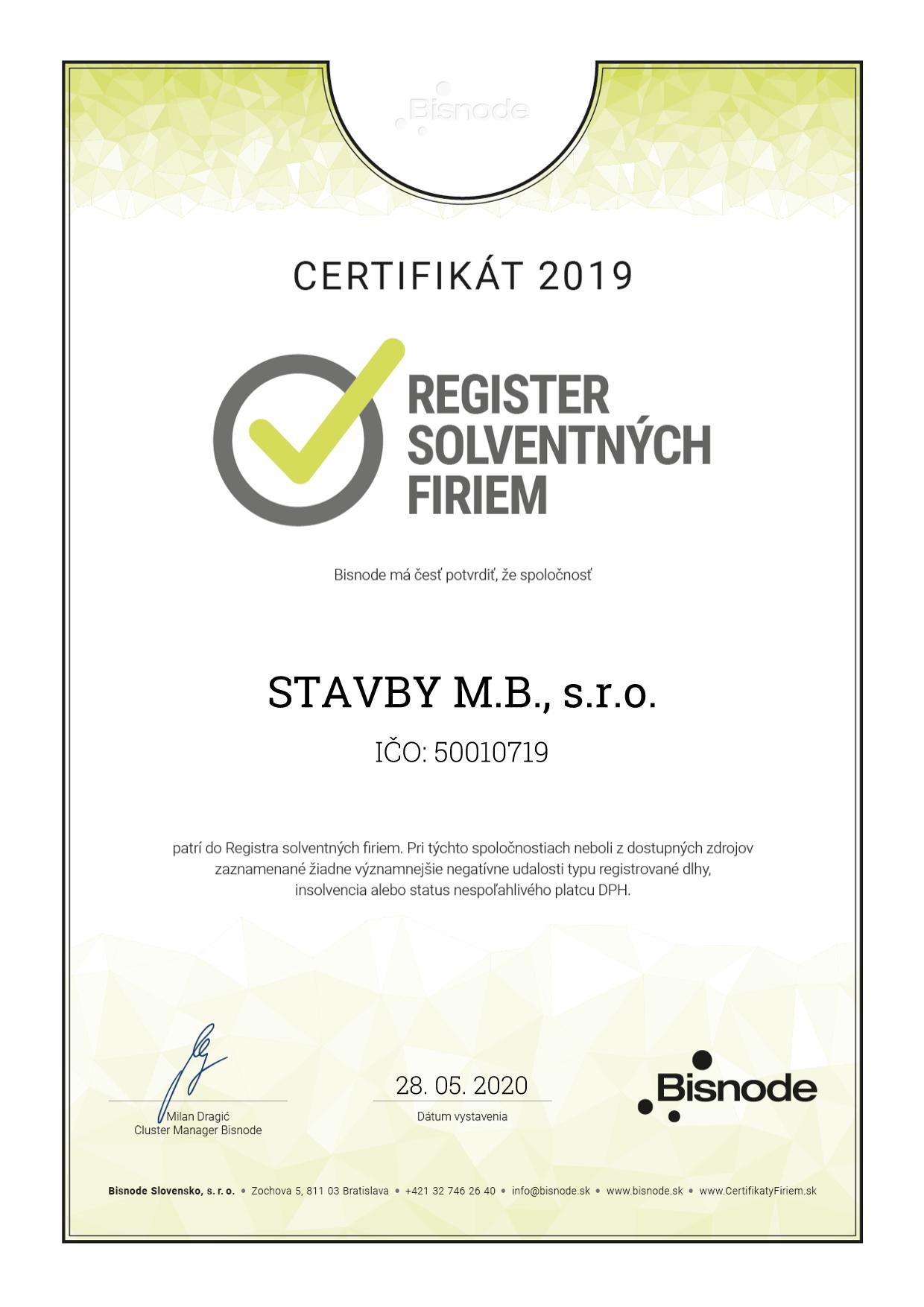 Register solventných firiem